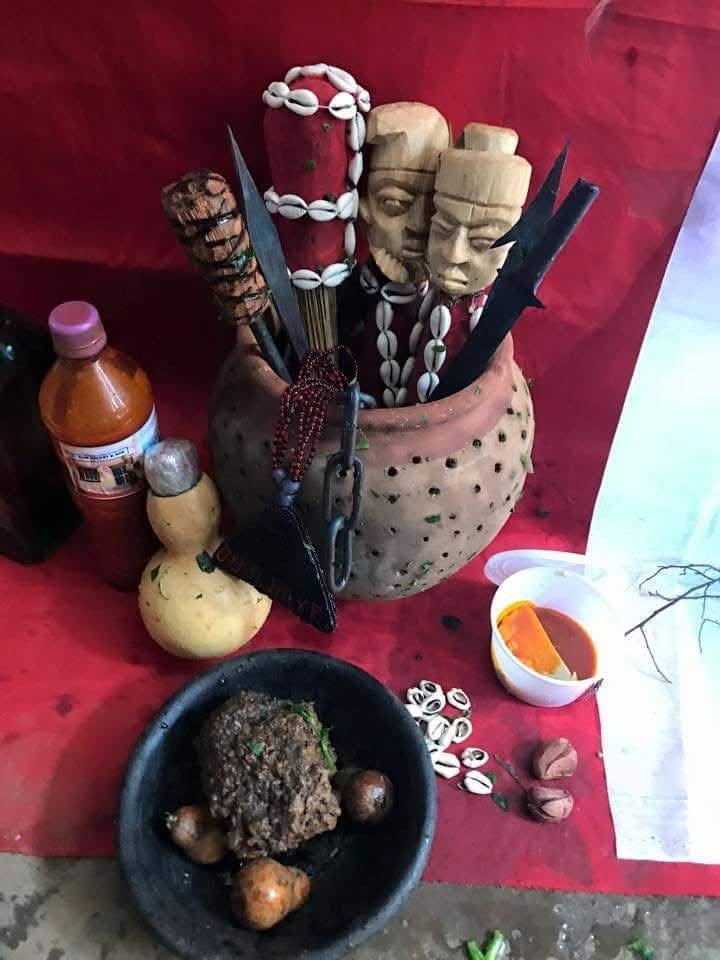Traditional healing tools and sacred items used by Doctor Hissa